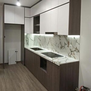 Thi công đá ốp bàn bếp CT12