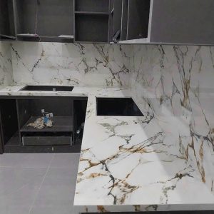 Thi công đá ốp bàn bếp CT07