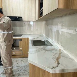 Thi công đá ốp bàn bếp CT08